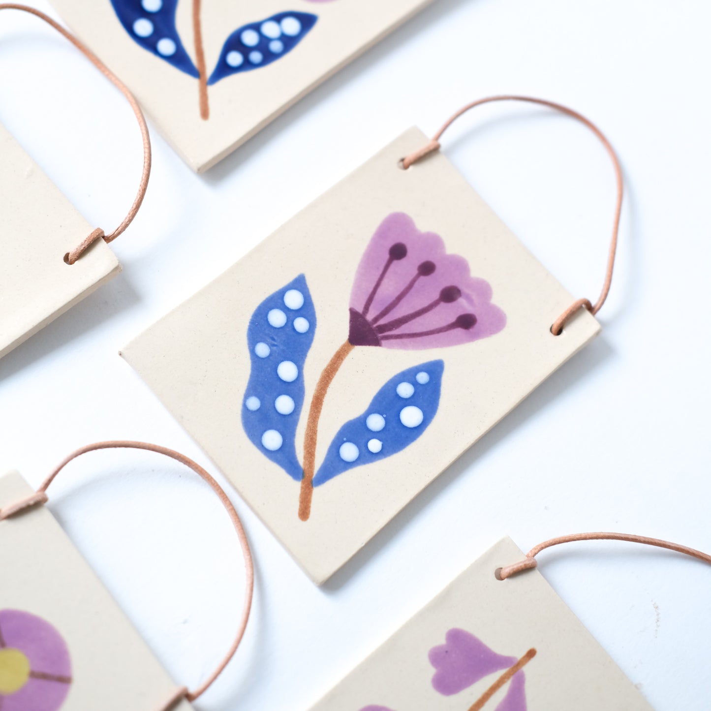 Botanical Wandbild | Lila Blume